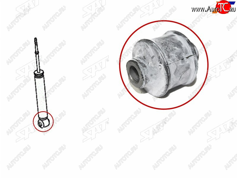 589 р. Сайлентблок Mitsubishi Outlander 05-12  Citroen C-Crosser 07-12  Peugeot 4007 07-14 SAT ST-4162A050B  с доставкой в г. Кемерово