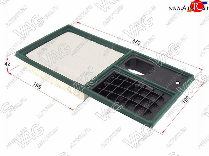 1 379 р. Фильтр воздушный VAG  Seat Altea  5P (2009-2013), Seat Altea Freetrack (2008-2025), Skoda Octavia ( A5,  A7,  A8) (2004-2022), Volkswagen Polo  5 (2009-2020)  с доставкой в г. Кемерово