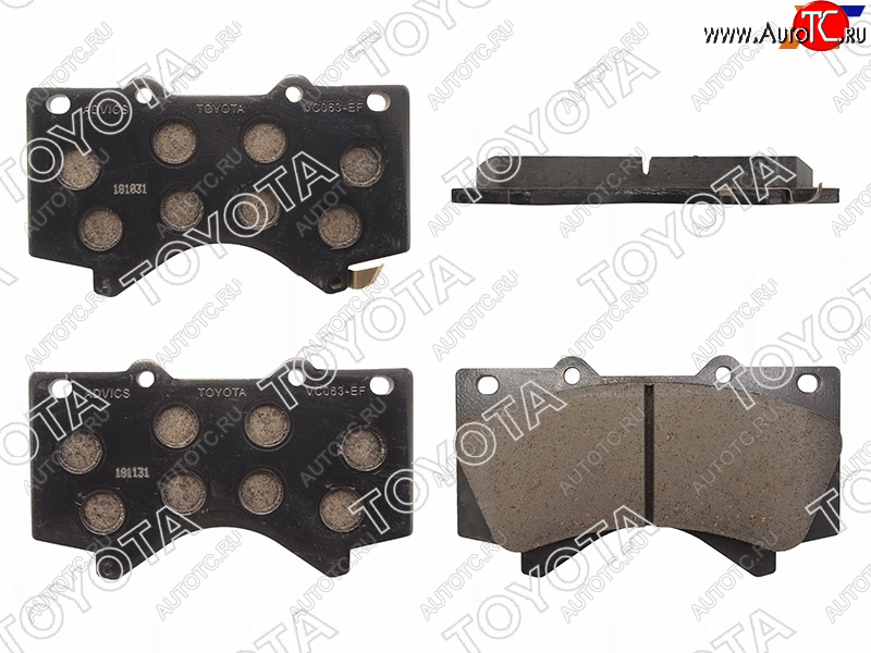 7 499 р. Колодки тормозные перед TOYOTA LAND CRUISER 200LEXUS LX570 07- TOYOTA 04465-YZZR2  с доставкой в г. Кемерово