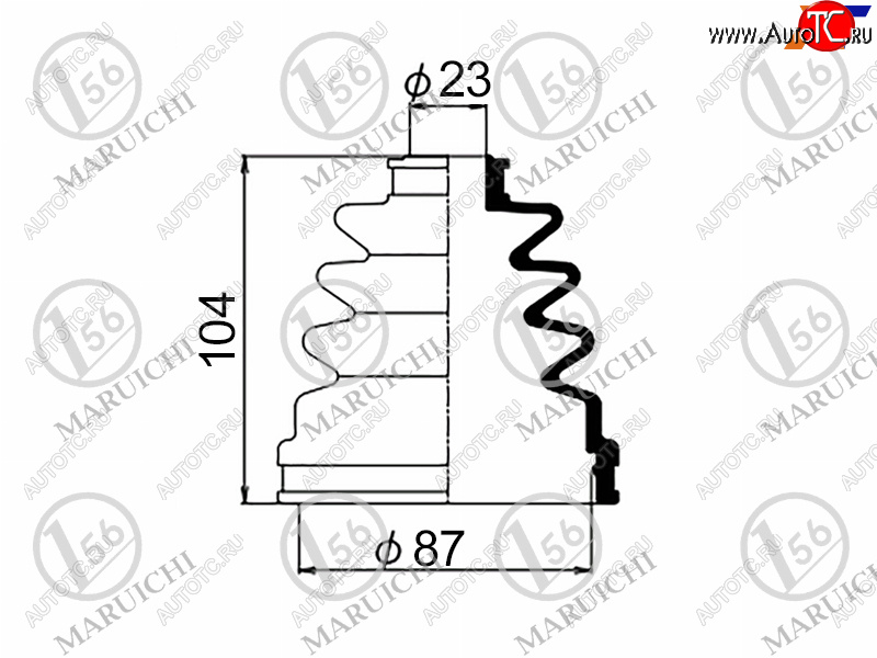 589 р. Пыльник ШРУСа наружный NISSAN TEANA J31 03-08HYUNDAI SONATA 01-05 MARUICHI 05-414  с доставкой в г. Кемерово