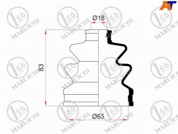 Пыльник шруса наружный SUBARU OUTBACK 03-09 B13SUZUKI SWIFT04-09 1.3L (2 хомута. резина) MARUICHI 08-414