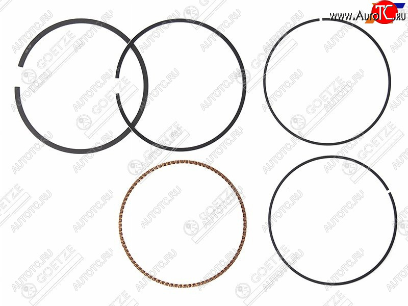 1 439 р. Кольца поршневые к-кт STD на 1 поршень BMW 5(E39)/3(E46)/M52B25 GOETZE 08-705100-00, 0870510000 GOETZE 08-705100-00  с доставкой в г. Кемерово
