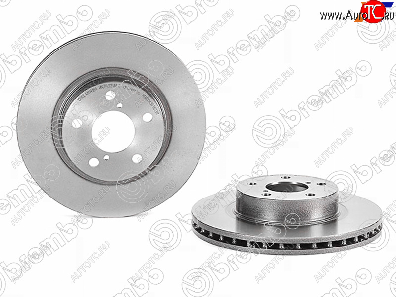4 099 р. Передний тормозной диск (вентилируемый, d 260) BREMBO Subaru Impreza GC седан (1992-2000)  с доставкой в г. Кемерово