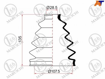 1 099 р. Пыльник ШРУСа наружный TOYOTA LAND CRUISER 100 ##J101 98-07 MARUICHI 02-145  с доставкой в г. Кемерово. Увеличить фотографию 1