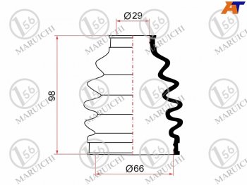 679 р. Пыльник ШРУСа наружный RR TOYOTA MARK 2MARK 2 BLIT GX11#JZX11#VEROSSA GX11#JZX110 1JZFSE MARUICHI 02-156  с доставкой в г. Кемерово. Увеличить фотографию 1