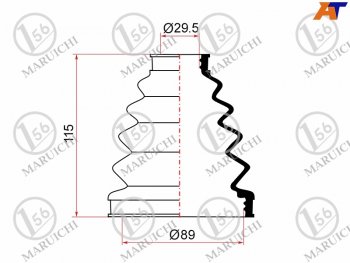 889 р. Пыльник ШРУСа наружный TOYOTA LAND CRUISER PRADO 96-08 MARUICHI 02-153  с доставкой в г. Кемерово. Увеличить фотографию 1