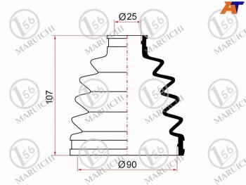 639 р. Пыльник ШРУСа наружный TOYOTA CAMRY ACV4# 06-09RAV4 ACA2# 2AZFE 03-05IPSUM ACM2# 01-09HONDA ACCOR MARUICHI 02-164  с доставкой в г. Кемерово. Увеличить фотографию 1