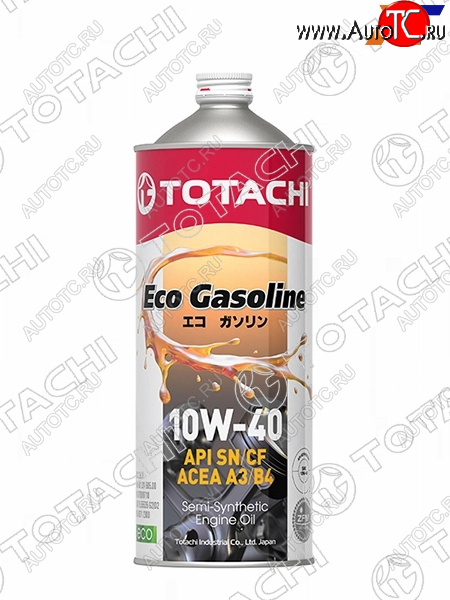1 149 р. Масло моторное полусинтетическое TOTACHI Eco Gasoline 10W-40 SNCF, A3B4 1л TOTACHI 10901  с доставкой в г. Кемерово