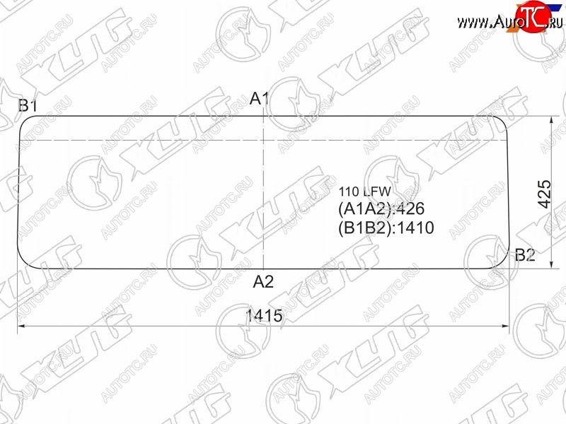 3 099 р. Стекло лобовое Land Rover Defender 83-16 XYG 110 LFW  с доставкой в г. Кемерово