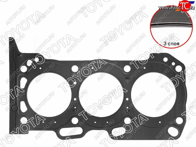 4 099 р. Прокладка головки блока TOYOTA 3-5GRF#E RH TOYOTA 11115-31041  с доставкой в г. Кемерово