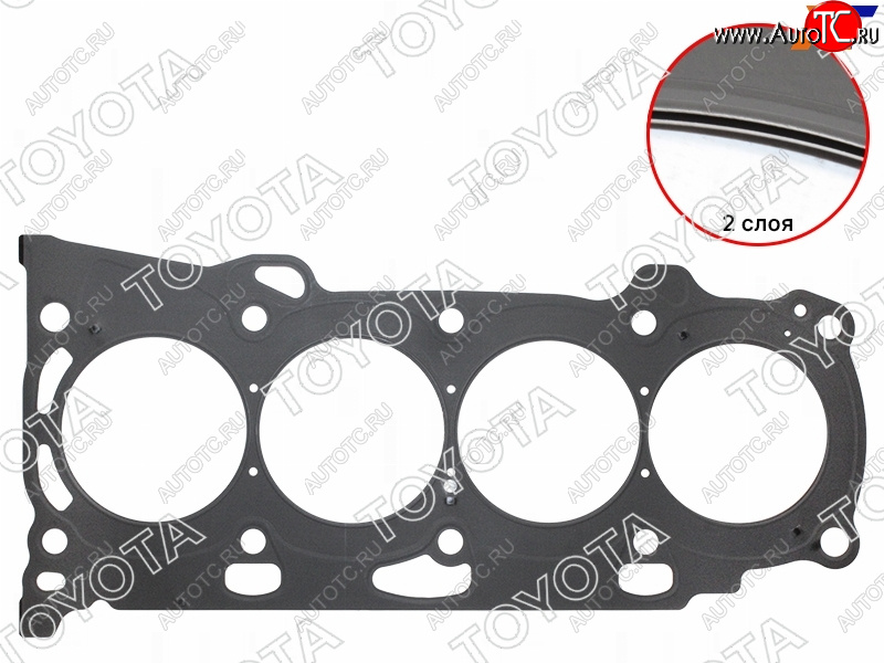 4 699 р. Прокладка головки блока TOYOTA IPSUM,CAMRY,HARRIER 2AZFE 05- TOYOTA 11115-28040  с доставкой в г. Кемерово