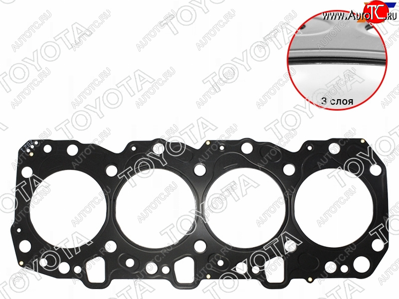 9 249 р. Прокладка головки блока 1KZTE (MARK 3) 4RUNNERHIACEHILUXSURFLAND CRUISER 93- TOYOTA 11115-67050-03  с доставкой в г. Кемерово