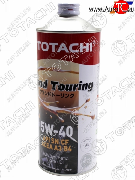 1 399 р. Масло моторное синтетическое TOTACHI Grand Touring 5W-40 SNCF, A3B4 1л TOTACHI 11901  с доставкой в г. Кемерово
