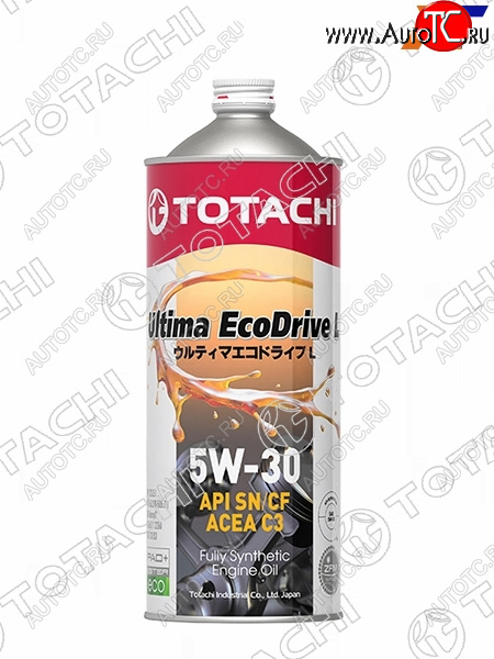 1 299 р. Масло моторное синтетическое TOTACHI Ultima Ecodrive L 5W-30 SNCF, C3 1л TOTACHI 12101  с доставкой в г. Кемерово