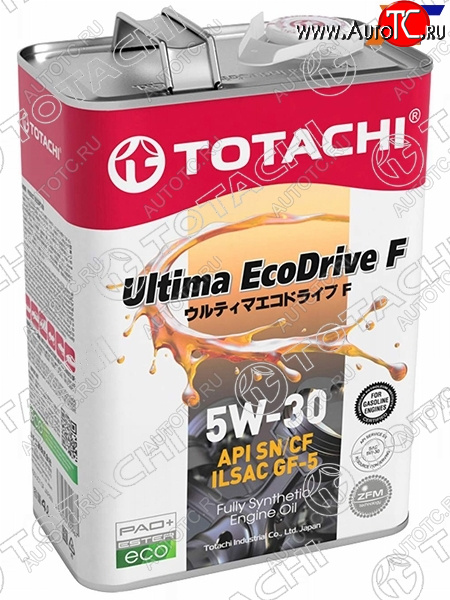 4 699 р. Масло моторное синтетическое TOTACHI Ultima Ecodrive F 5W-30 SN/CF, A5/B5, GF-5 4л TOTACHI 12204 TOTACHI 12204  с доставкой в г. Кемерово