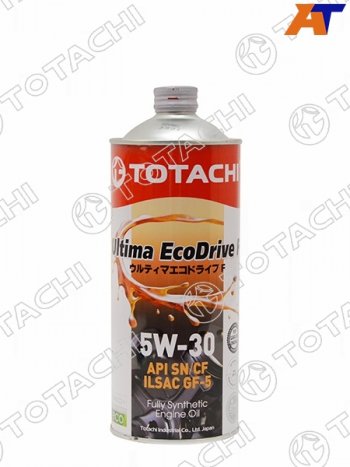 1 199 р. Масло моторное синтетическое TOTACHI Ultima Ecodrive F 5W-30 SNCF, A5B5, GF-5 1л                   TOTACHI 12201  с доставкой в г. Кемерово. Увеличить фотографию 1