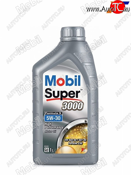 1 189 р. Масло моторное синтетическое MOBIL Super 3000 Formula V 5W-30, SN, C2, C3 1л                         MOBIL 153454  с доставкой в г. Кемерово