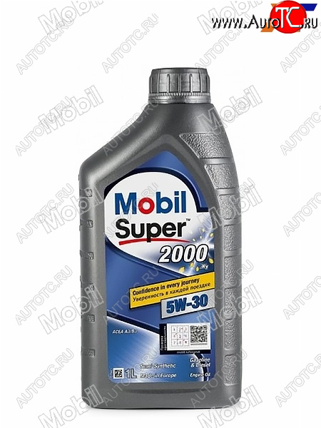 649 р. Масло моторное полусинтетическое MOBIL Super 2000 X1 5W-30, SL/CF, A3/B3, A3/B4 1л MOBIL 155184 MOBIL 155184  с доставкой в г. Кемерово