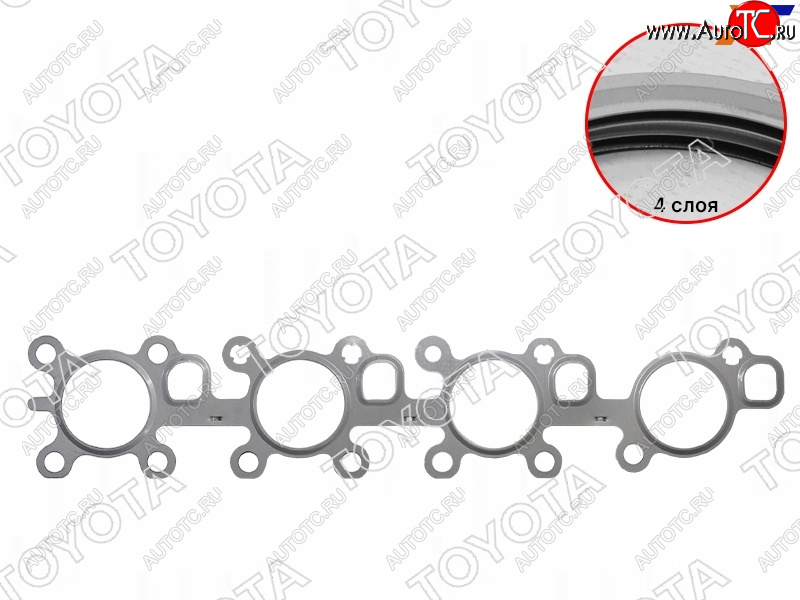 1 859 р. Прокладка выпускного коллектора TOYOTA,LEXUS 3URFE 07- TOYOTA 17173-38020, 1717338020 TOYOTA 17173-38020  с доставкой в г. Кемерово