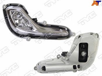 2 399 р. Правая противотуманная фара TYC Hyundai Solaris RBr седан дорестайлинг (2010-2014)  с доставкой в г. Кемерово. Увеличить фотографию 2