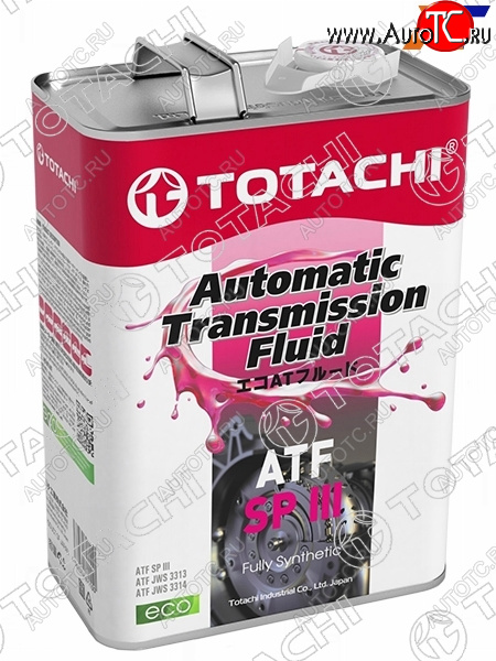 4 599 р. Масло трансмиссионное синтетическое TOTACHI ATF SP-III 4л TOTACHI 20404  с доставкой в г. Кемерово