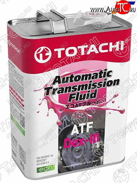 3 699 р. Масло трансмиссионное синтетическое TOTACHI ATF DEX- III 4л TOTACHI 20704  с доставкой в г. Кемерово