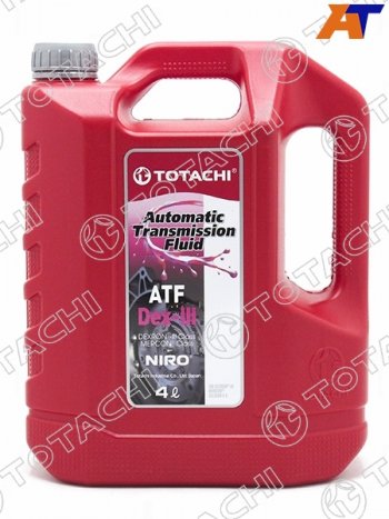 2 289 р. Масло трансмиссионное синтетическое TOTACHI NIRO ATF DEX III 4л Декстрон 3 TOTACHI 21204  с доставкой в г. Кемерово. Увеличить фотографию 1
