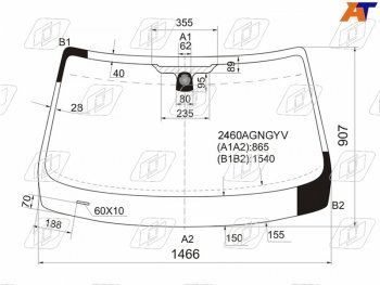 6 399 р. Стекло лобовое BMW X1 09-15 FUYAO 2460AGNGYV  с доставкой в г. Кемерово. Увеличить фотографию 1