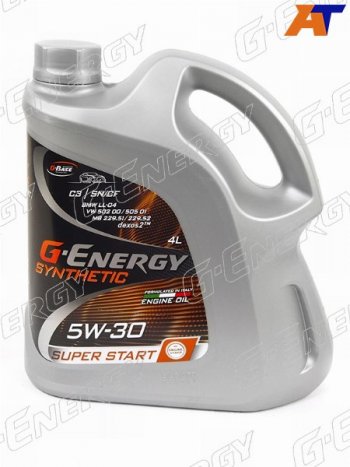 2 999 р. Масло моторное синтетическое G-Energy Synthetic Super Start 5W-30 SNCF, C3 4л G-ENERGY 253142400  с доставкой в г. Кемерово. Увеличить фотографию 1