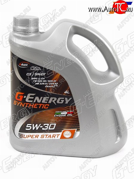 2 999 р. Масло моторное синтетическое G-Energy Synthetic Super Start 5W-30 SNCF, C3 4л G-ENERGY 253142400  с доставкой в г. Кемерово