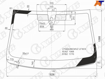 10 999 р. Стекло лобовое (Камера Датчик дождя Молдинг) Citroen Jumpy 16-  Spacetourer 16-  Opel Zafira Lif XYG 2756AGNCMVZ LFW/X  с доставкой в г. Кемерово. Увеличить фотографию 2