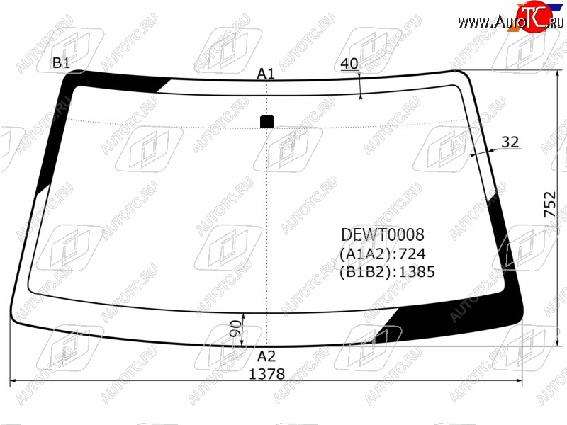 4 299 р. Стекло лобовое Daewoo Nexia 94-16  LeMans 86-93                                                     FUYAO 3000AGNBL  с доставкой в г. Кемерово