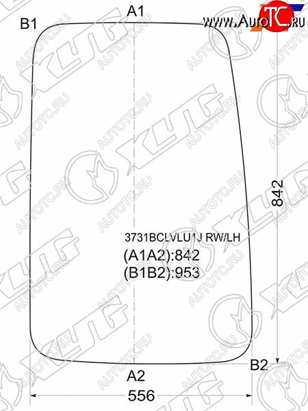 3 999 р. Стекло заднее (Цвет зеленый) Ford Transit 94-00 XYG 3731BCLVLU1J RW/LH  с доставкой в г. Кемерово