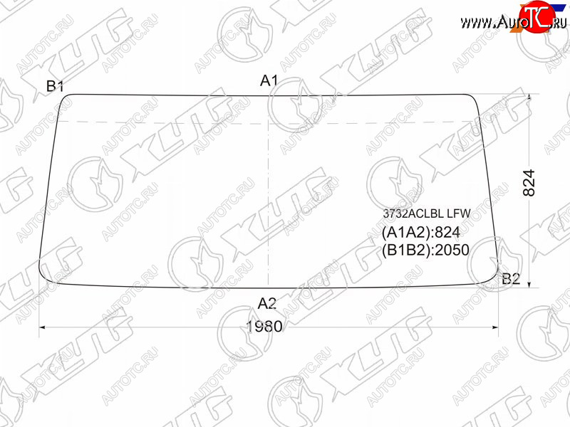 8 999 р. Стекло лобовое Iveco Eurocargo 91-02  Eurostar 91-02  Eurotech 91-02 XYG 3732ACLBL LFW  с доставкой в г. Кемерово