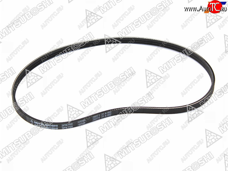 268 р. Ремень поликлиновой TOYOTA 3S#4S-FE (PS) ST19#ST21#ST20#SV4#SXA1#SXN1#SXM1# MAZDA CAPELLA GD MITSUBOSHI 3PK760  с доставкой в г. Кемерово
