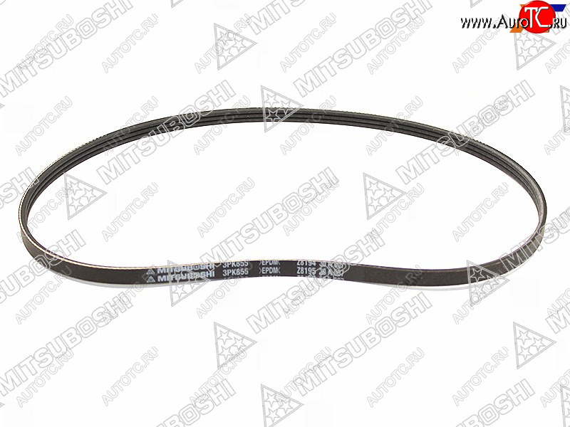 299 р. Ремень поликлиновой NISSAN B15G10Y11C34V10, QG1#RB20E (PS) MITSUBOSHI 3PK855  с доставкой в г. Кемерово