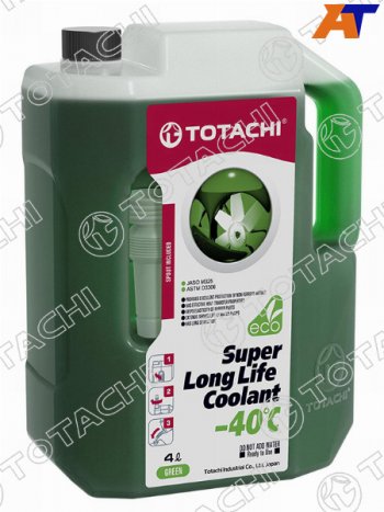 1 199 р. Антифриз (SUPER LLC 4 л. -40 C Зелёный) TOTACHI 41604  с доставкой в г. Кемерово. Увеличить фотографию 2