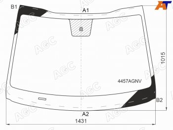 11 599 р. Стекло лобовое Kia Ceed 18-21 AGC 4457AGNV  с доставкой в г. Кемерово. Увеличить фотографию 2