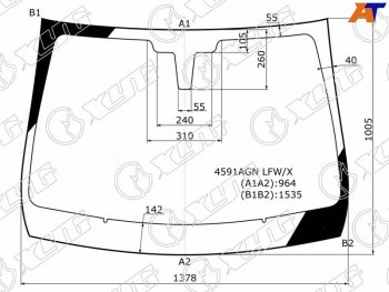 5 899 р. Стекло лобовое LADA XRAY 15-  XRAY Cross 18- XYG 4591AGN LFW/X  с доставкой в г. Кемерово. Увеличить фотографию 1