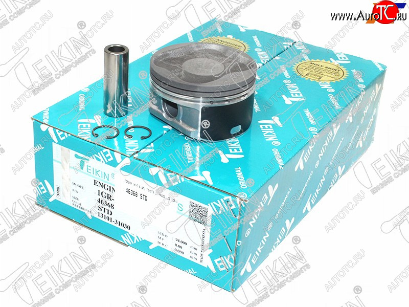 9 249 р. Комплект поршней с пальцами TEIKIN (1GR-FE) Toyota Land Cruiser Prado J120 (2002-2009)  с доставкой в г. Кемерово