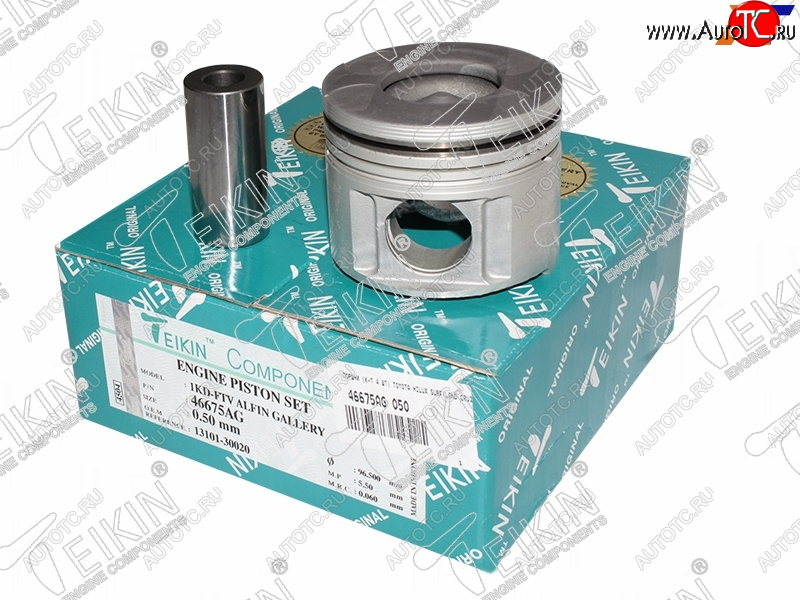 22 999 р. Поршень (к-т 4 шт с охлаждением) TOYOTA HILUX SURFLAND CRUISER KDJ9# 1KD-FTV 00-04 TEIKIN 46675AG 050  с доставкой в г. Кемерово