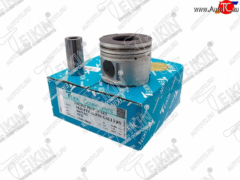 23 999 р. Поршень (к-т 4 шт с охлаждением) TOYOTA HILUX SURFLAND CRUISER KDJ9# 1KD-FTV 00-04 TEIKIN 46675AG STD  с доставкой в г. Кемерово