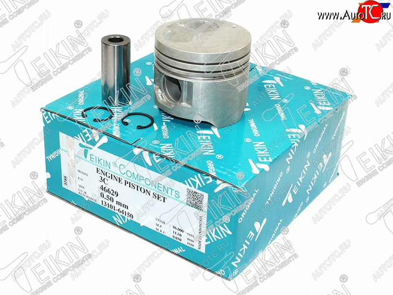 8 449 р. Поршень (к-т 4 шт без охлаждения) TOYOTA ESTIMALUCIDALITETOWNACE 3C-T 92-04 TEIKIN 46629 050  с доставкой в г. Кемерово