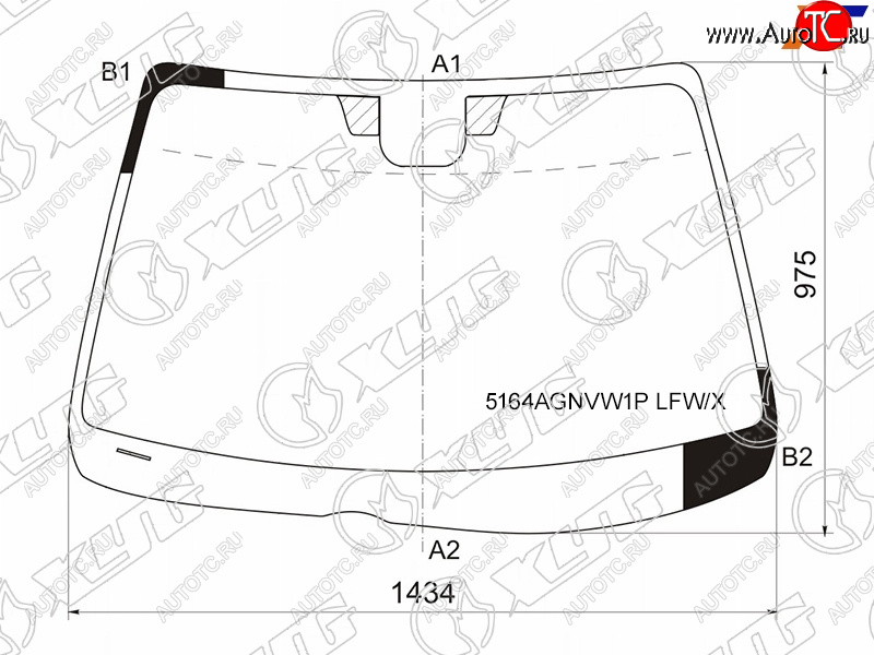 6 849 р. Стекло лобовое Mazda 6 05-08 XYG 5164AGNVW1P LFW/X  с доставкой в г. Кемерово