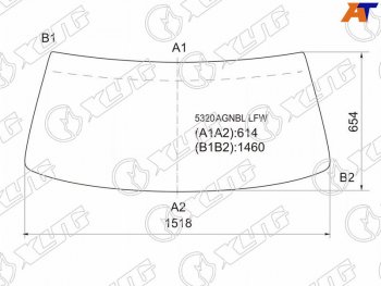 5 899 р. Стекло лобовое Mercedes-Benz E-Class 84-93 XYG 5320AGNBL LFW  с доставкой в г. Кемерово. Увеличить фотографию 1