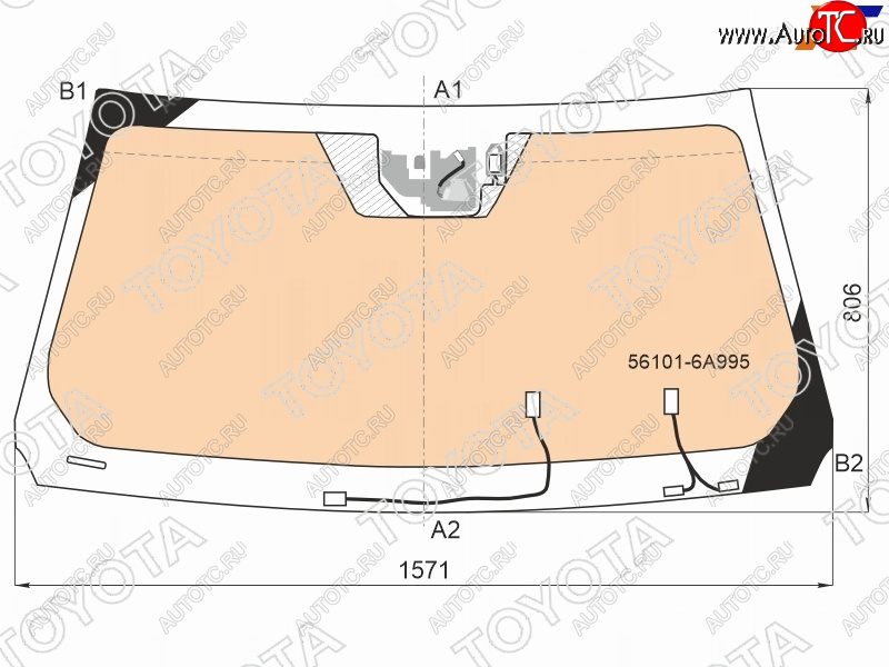 145 999 р. Стекло лобовое (Обогрев полный Камера Датчик дождя Проекция) Toyota Land Cruiser (J300) 21-  Lex TOYOTA 56101-6A995  с доставкой в г. Кемерово