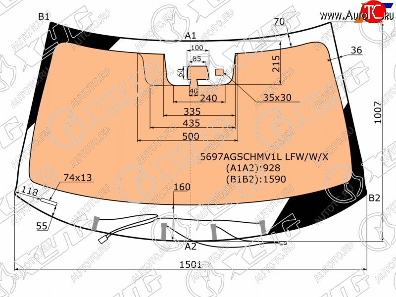 22 999 р. Стекло лобовое (Обогрев полный Камера Датчик дождя) Mitsubishi Outlander 12-18 XYG 5697AGSCHMV1L LFW/W/X  с доставкой в г. Кемерово