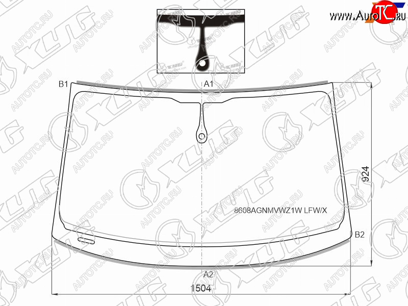 8 549 р. Стекло лобовое (Датчик дождя Молдинг) XYG Audi A7 4G лифтбэк рестайлинг (2014-2018)  с доставкой в г. Кемерово