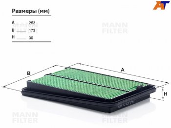 Фильтр воздушный MANN Nissan Qashqai  2 - X-trail  3 T32