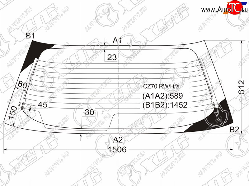 8 749 р. Стекло заднее (Цвет зеленый Обогрев) Mitsubishi RVR 91-97  Space Runner 91-99 XYG CZ70 RW/H/X  с доставкой в г. Кемерово